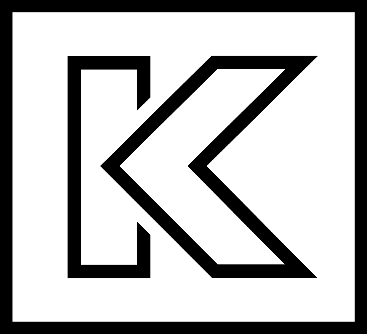 Konducter mark, black frame